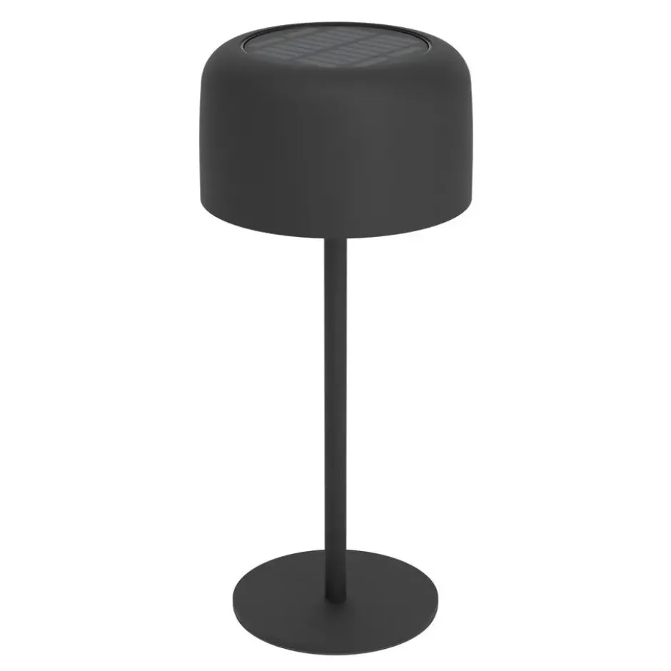 EGLO Roccanova Tafellamp - Solar - 30 cm - Zwart - Oplaadbaar