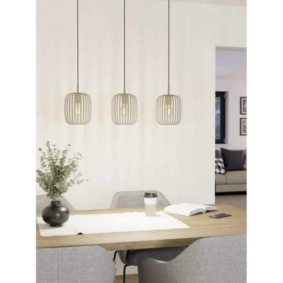 EGLORomazzinaHanglamp-E27-90cm-Zandkleur