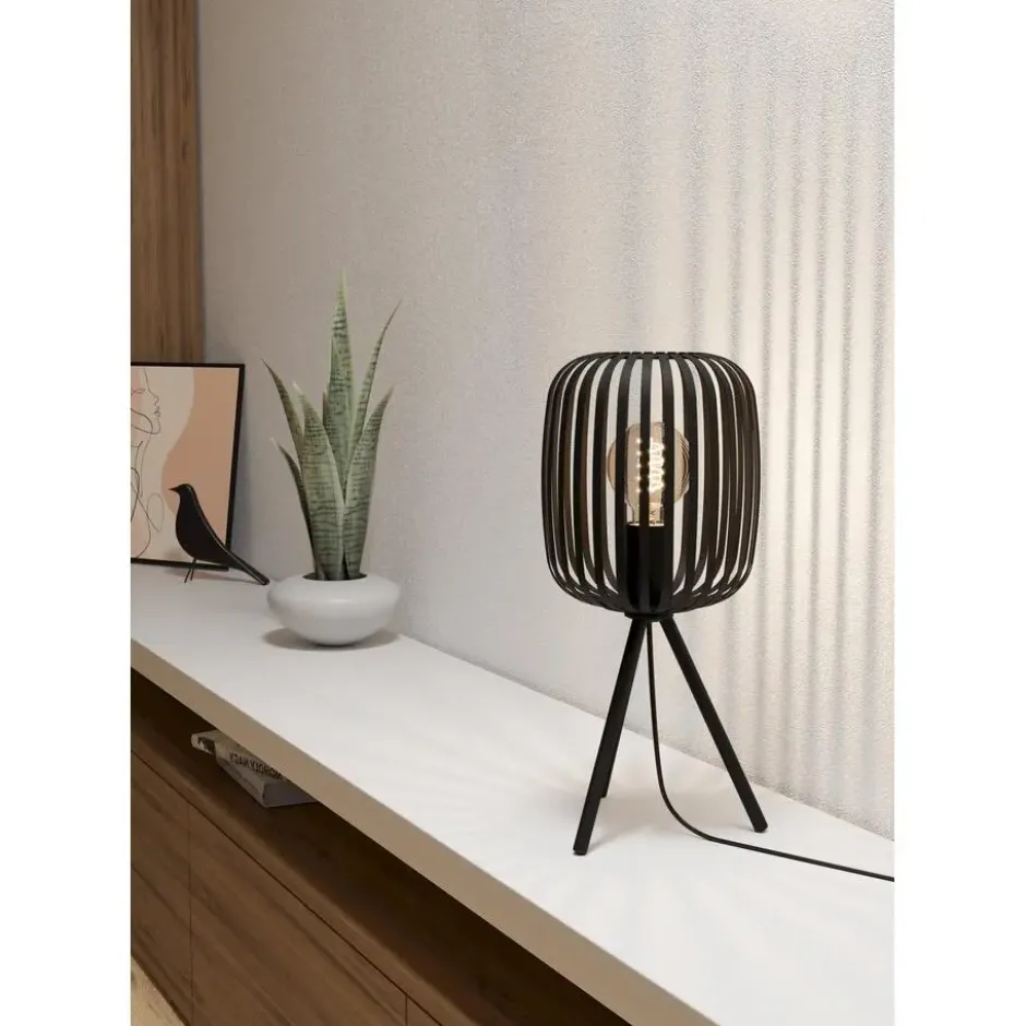 EGLO Romazzina Tafellamp - E27 - Ø 20 cm - Zwart