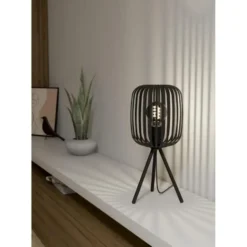 EGLO Romazzina Tafellamp - E27 - Ø 20 cm - Zwart