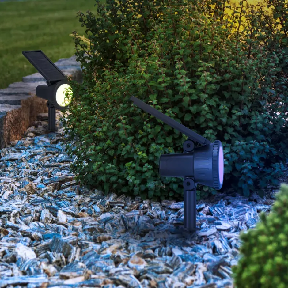 EGLO Sambuco Solar Prikspot - LED - 37,5 cm - Zwart