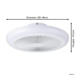 EGLO Sayulita 1 Plafondlamp met ventilator - 46 cm - RGB