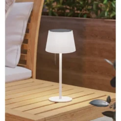 EGLO Scordiano Tafellamp - Solar - 38 cm - Wit - Oplaadbaar