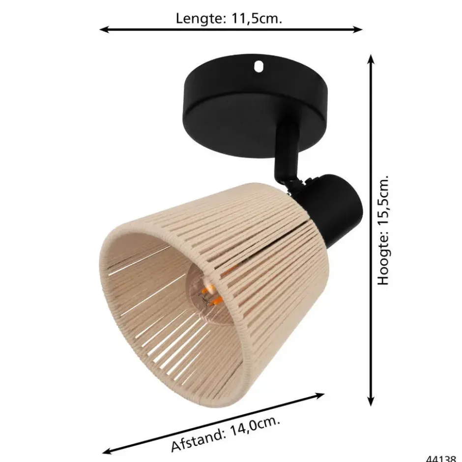 EGLO Seagard Spot - E14 - 11.5 cm - Crème - Kantelbaar