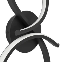 EGLO Serpins Wandlamp - LED - 40 cm - Zwart/Wit