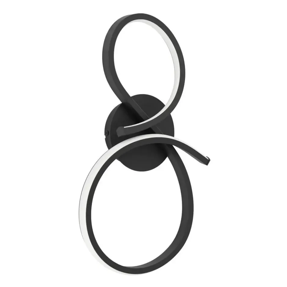 EGLO Serpins Wandlamp - LED - 40 cm - Zwart/Wit