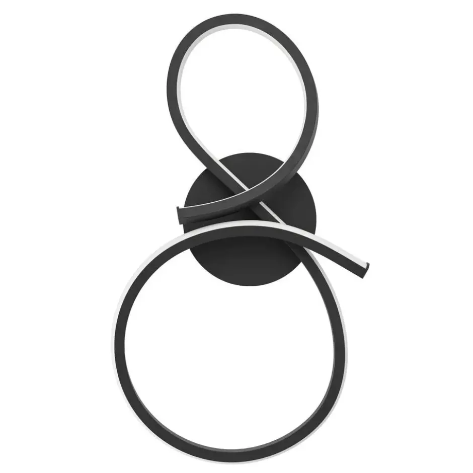 EGLO Serpins Wandlamp - LED - 40 cm - Zwart/Wit