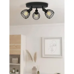 EGLO Sonnino Spot - E14 - Ø 25 cm - Zwart