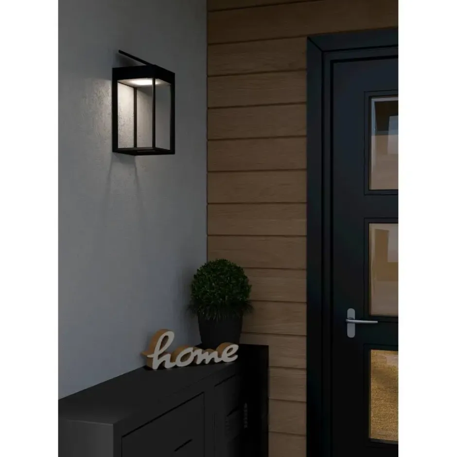 EGLO Suzzara Solar Wandlamp - LED - 25 cm - Zwart