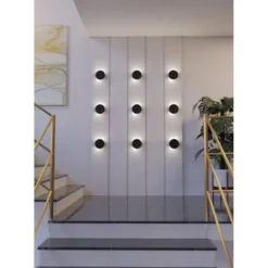EGLO Talamello Wandlamp - LED - Aluminium - Zwart