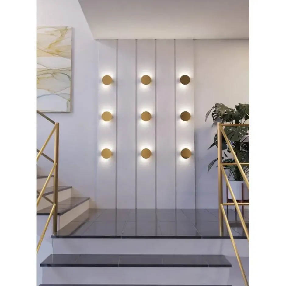 EGLO Talamello Wandlamp - LED - Aluminium - Goud