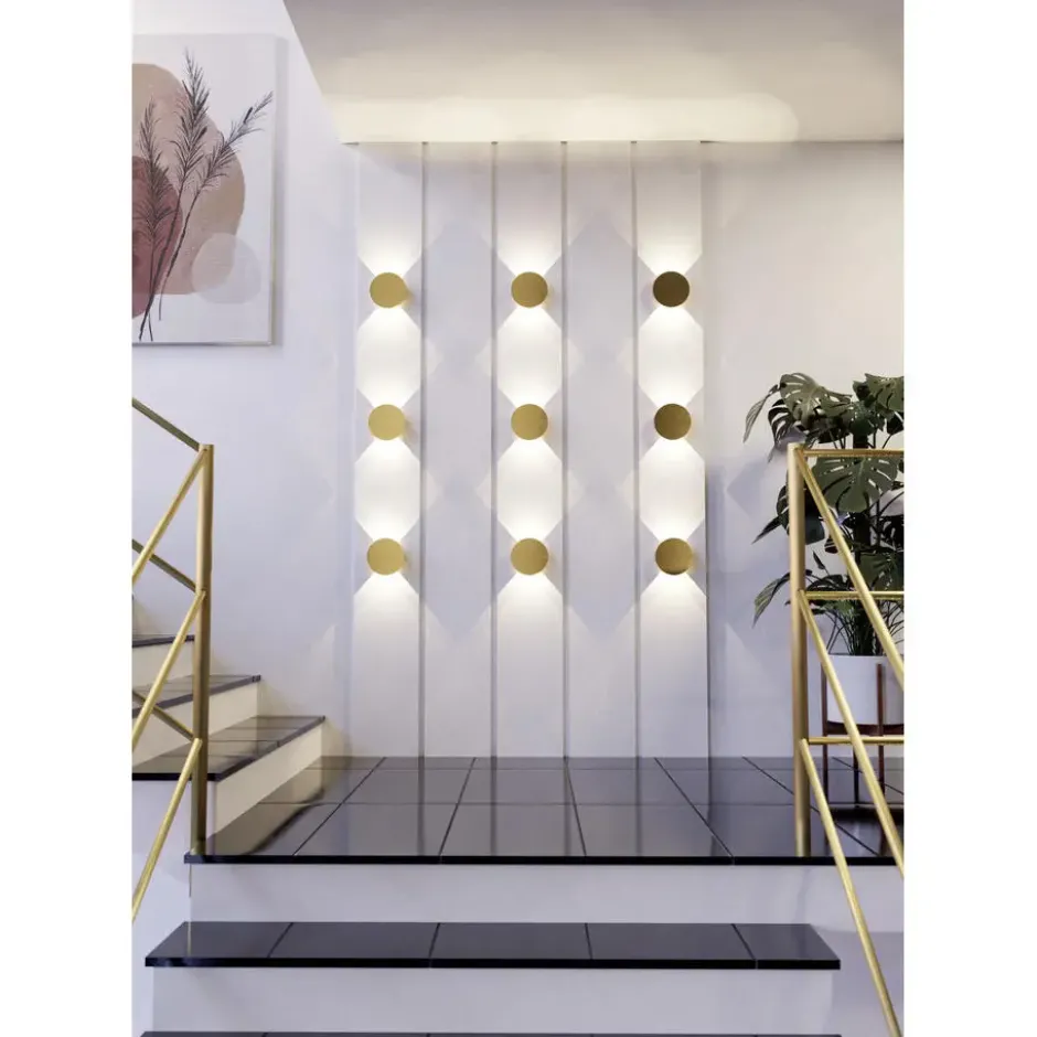 EGLO Talamello Wandlamp - LED - Aluminium - Goud