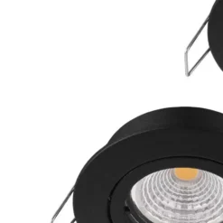 EGLOTedo1Inbouwspot-GU10-Ø8cm-Zwart