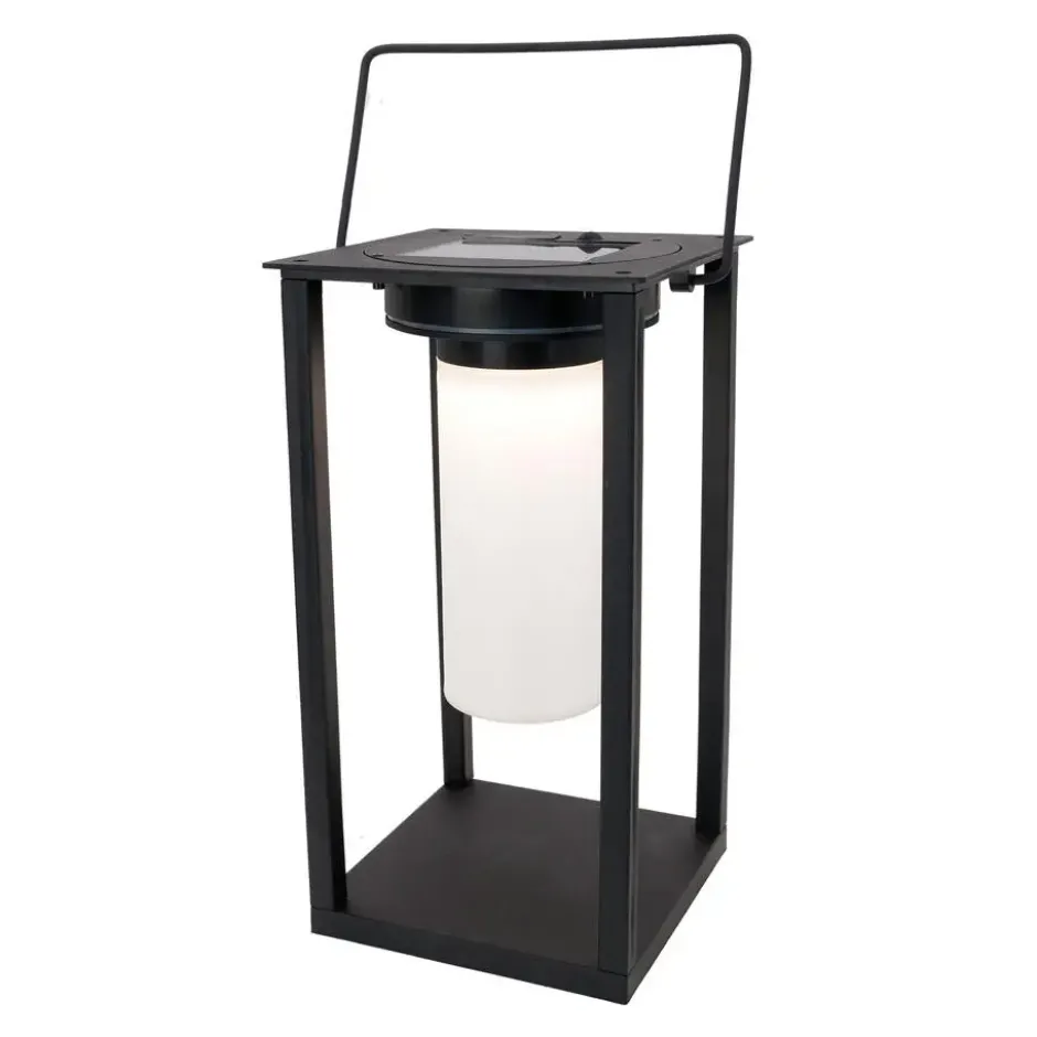EGLO Usigni Solar Tafellamp - 28 cm - Zwart/Wit