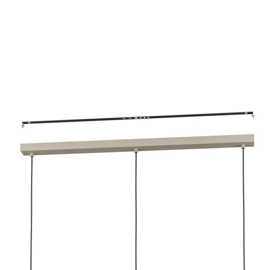 EGLO Valdiola Hanglamp - E27 - 93 cm - Beige/Goud - Staal