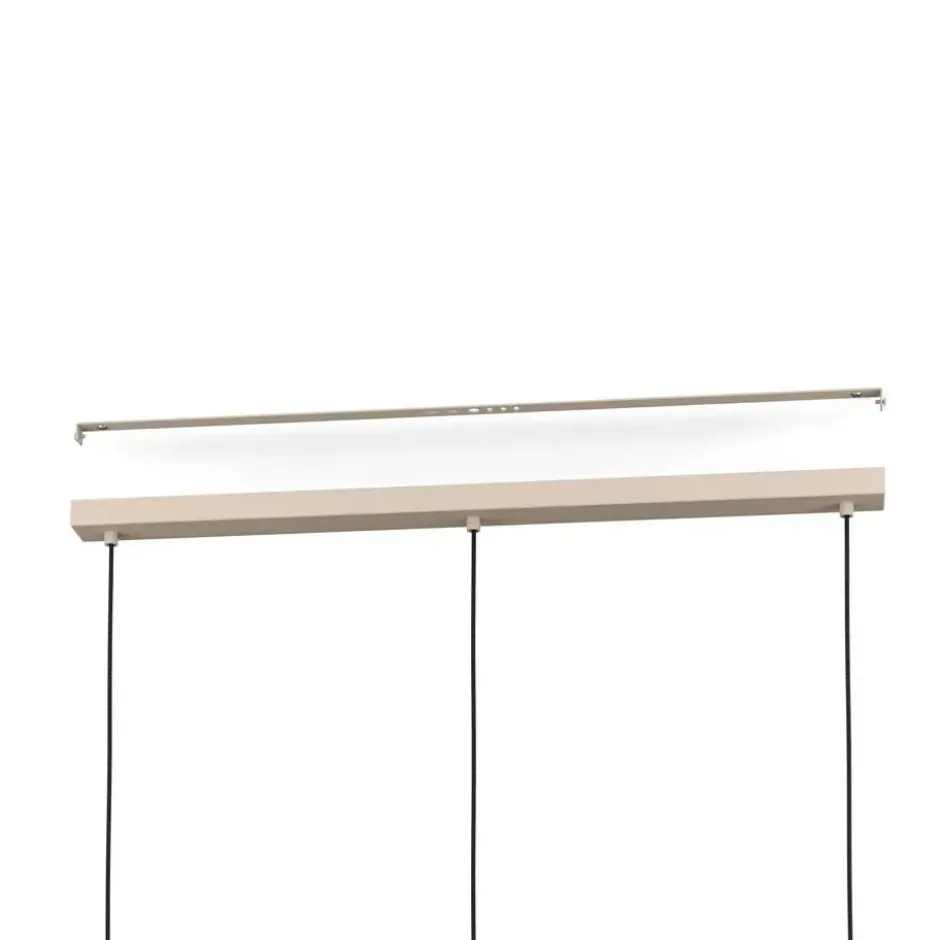 EGLO Valdiola Hanglamp - E27 - 93 cm - Beige/Goud - Staal
