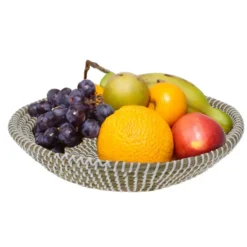 EH Fruitschaal Rattan - gevlochten riet - D30 x H6 cm - fruitmand