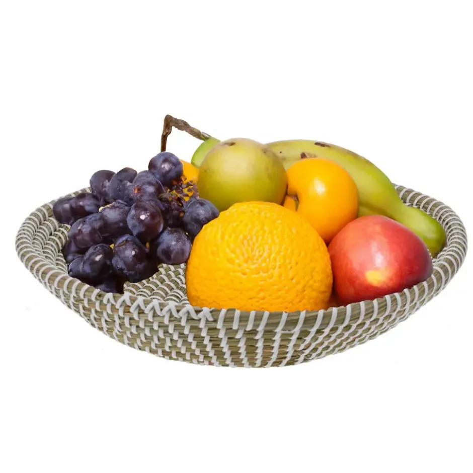 EH Fruitschaal Rattan - gevlochten riet - D30 x H6 cm - fruitmand