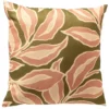 ELARA - buitenkussen 40x40 cm - bladmotief - Muted Clay - roze