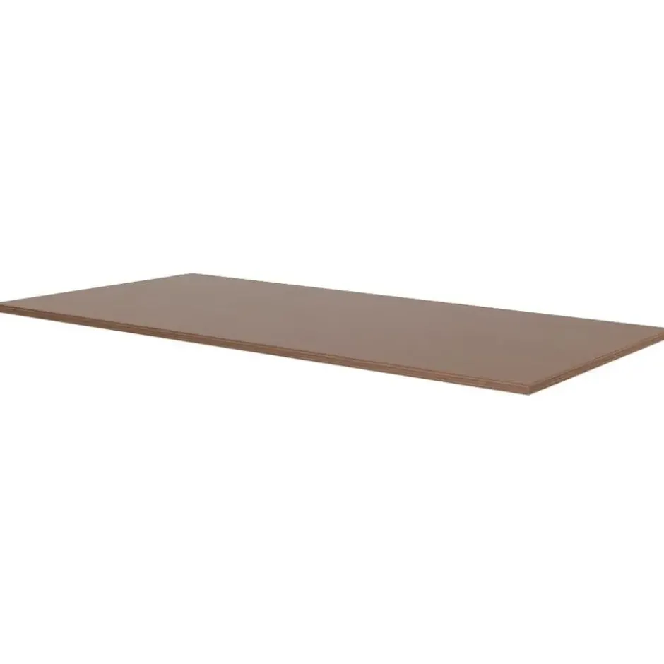 Elektrisch verstelbaar bureau - 140x80 cm - Single motor - Wit / Donker eiken