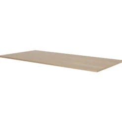 Elektrisch verstelbaar bureau - 180x80 cm - Single motor - Zwart / Eiken