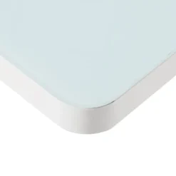 Elektrisch verstelbaar bureau / thuiswerkplek - 120x60 cm - Glas wit