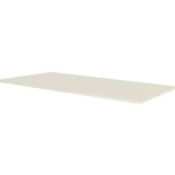 Elektrisch verstelbaar bureau - 160x80 cm - Single motor - Wit / Licht eiken
