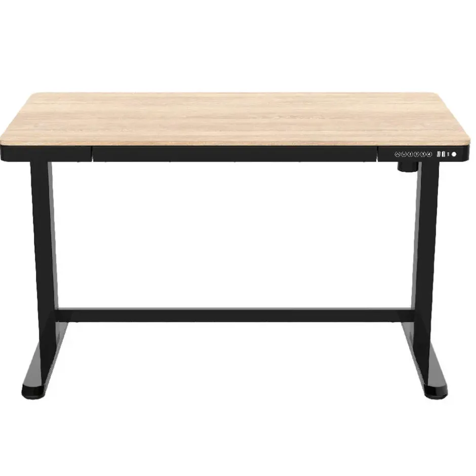 Elektrisch verstelbaar bureau / thuiswerkplek - 120x60 cm - Whitewash eiken - Z