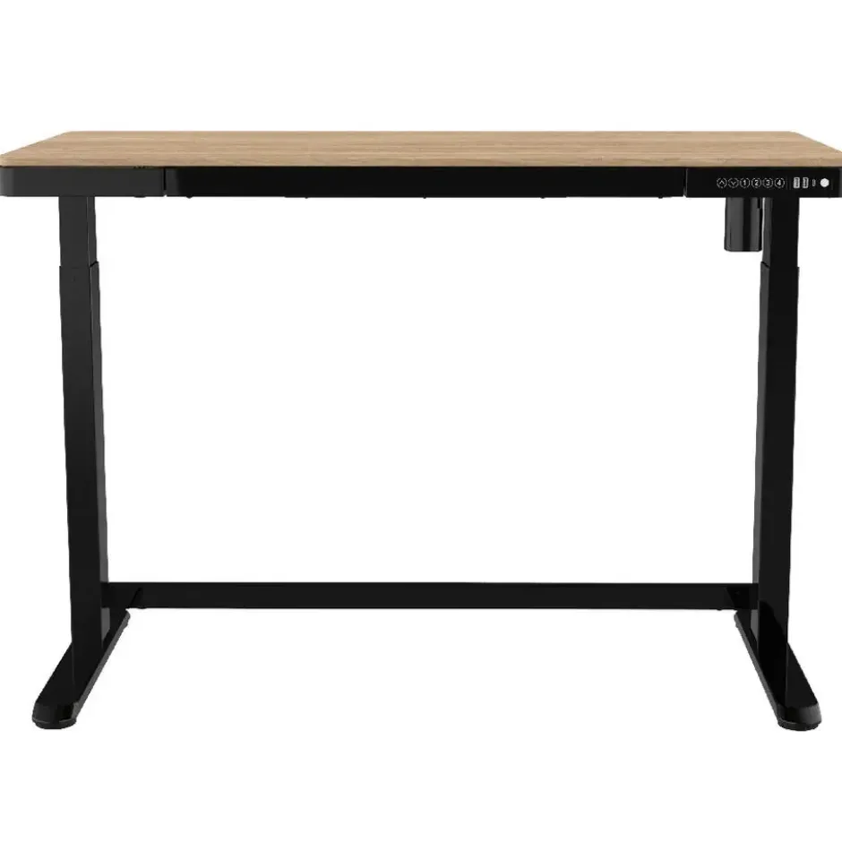 Elektrisch verstelbaar bureau / thuiswerkplek - 120x60 cm - Whitewash eiken - Z
