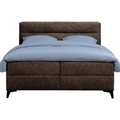 Elektrisch verstelbare boxspring Bergen 6-delig - donkerbruin - 180x200 cm