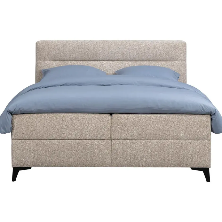 Elektrisch verstelbare boxspring Bergen 6-delig - greige - 180x200 cm