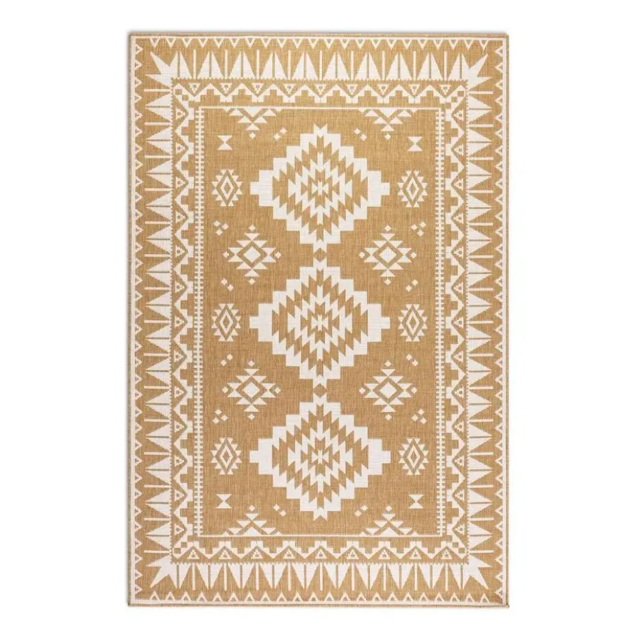 Elle Decoration Buitenkleed Gemini Dubbelzijdig Geel - 200x290 CM
