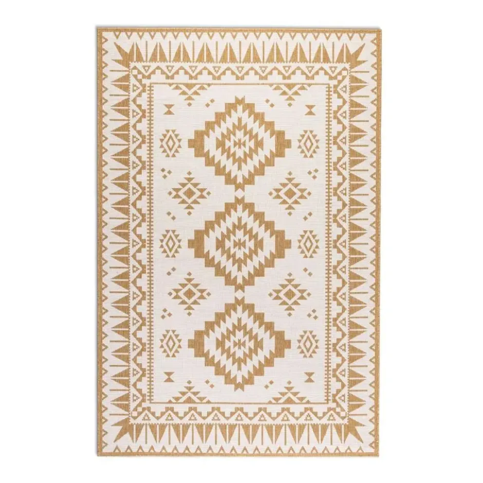 Elle Decoration Buitenkleed Gemini Dubbelzijdig Geel - 200x290 CM