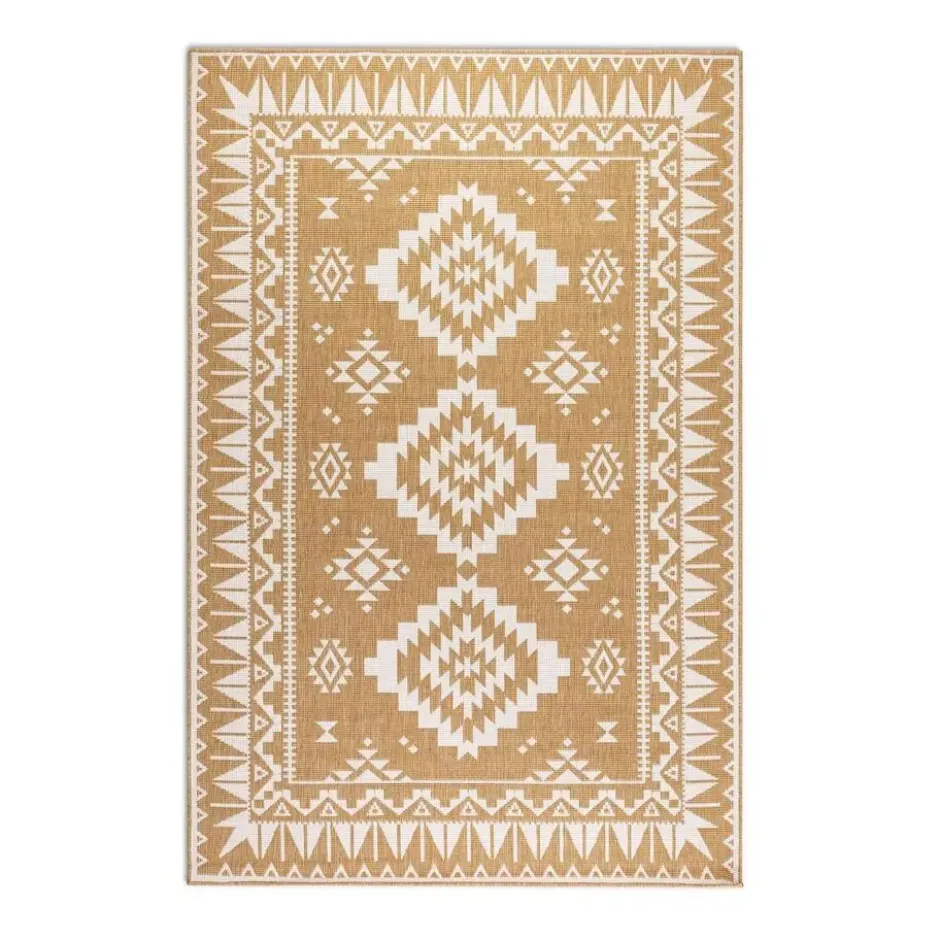 Elle Decoration Buitenkleed Gemini Dubbelzijdig Geel - 120x170 CM