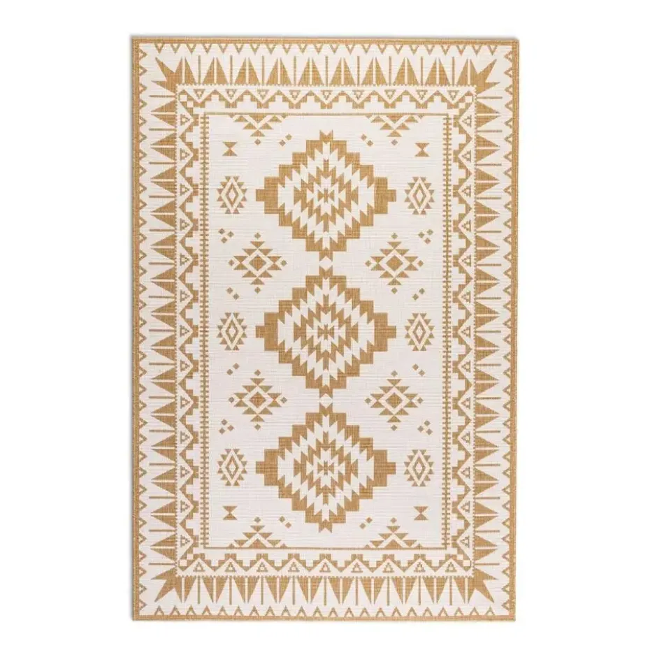 Elle Decoration Buitenkleed Gemini Dubbelzijdig Geel - 120x170 CM