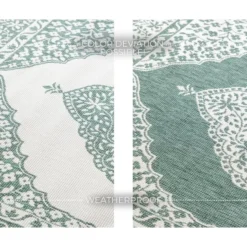 Elle Decoration Buitenkleed Gemini Dubbelzijdig Groen - 120x170 CM