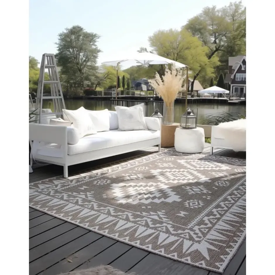 Elle Decoration Buitenkleed Gemini Dubbelzijdig Linnen - 120x170 CM