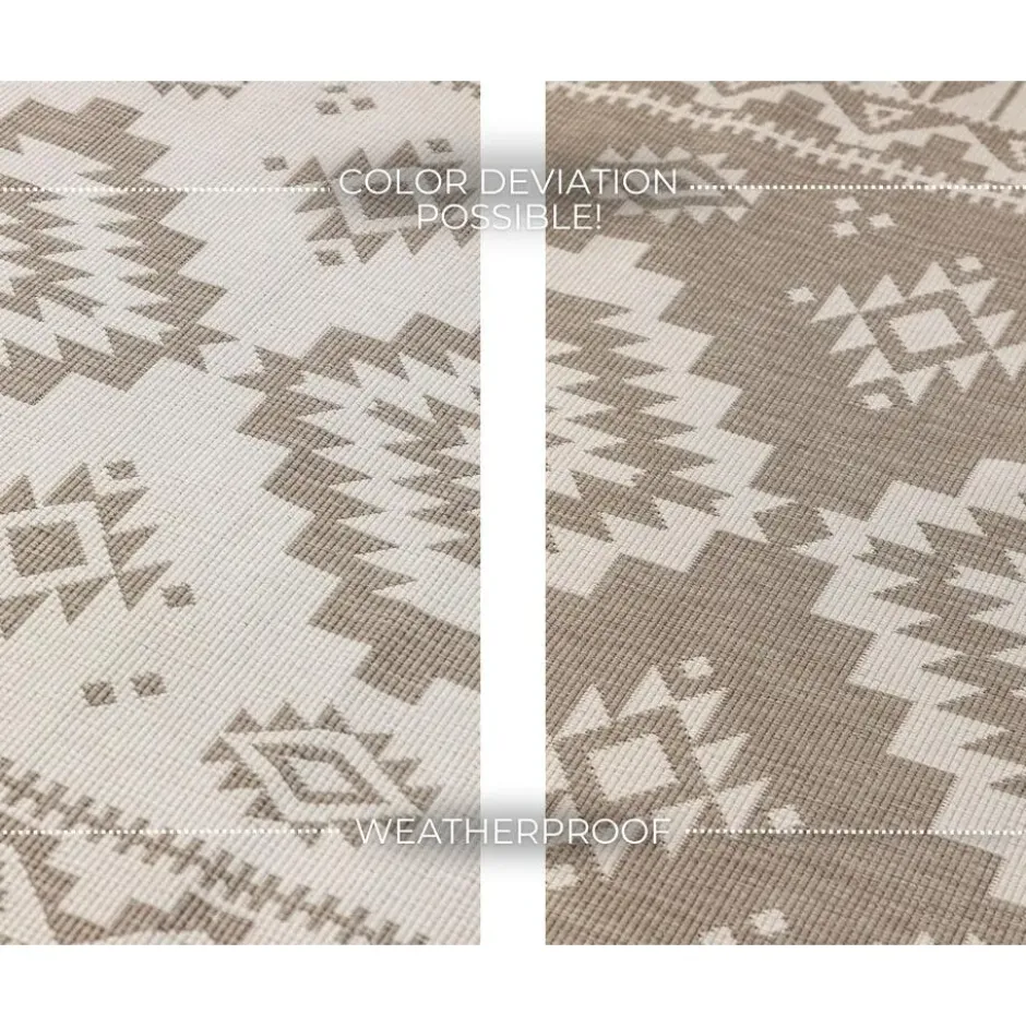 Elle Decoration Buitenkleed Gemini Dubbelzijdig Linnen - 120x170 CM