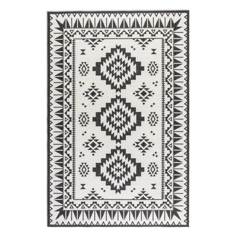 Elle Decoration Buitenkleed Gemini Dubbelzijdig Zwart - 160x230 CM