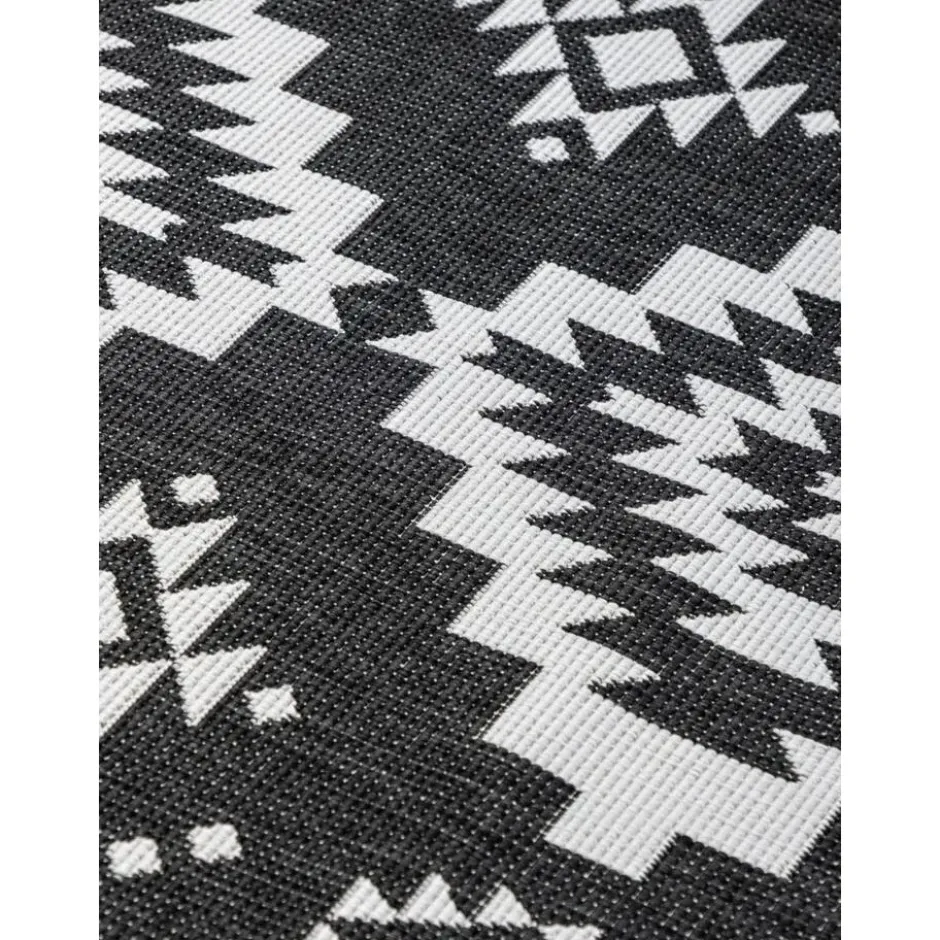 Elle Decoration Buitenkleed Gemini Dubbelzijdig Zwart - 160x230 CM