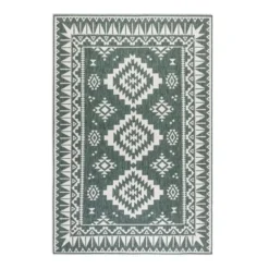 Elle Decoration Buitenkleed Gemini Dubbelzijdig Groen - 120x170 CM