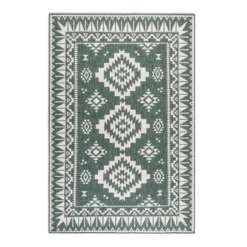 Elle Decoration Buitenkleed Gemini Dubbelzijdig Groen - 120x170 CM