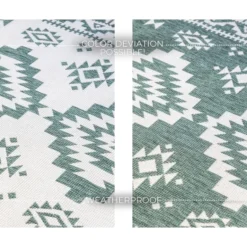 Elle Decoration Buitenkleed Gemini Dubbelzijdig Groen - 120x170 CM