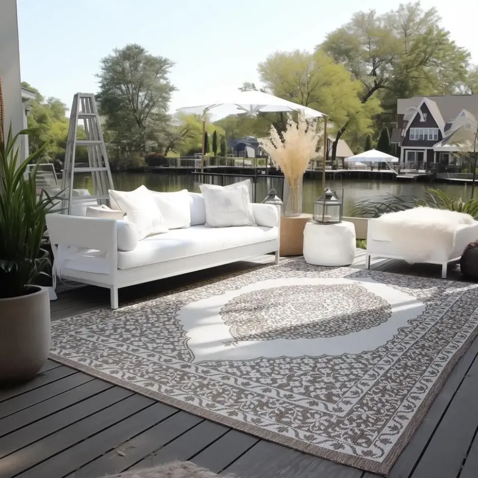 Elle Decoration Buitenkleed Gemini Dubbelzijdig Linnen - 200x290 CM