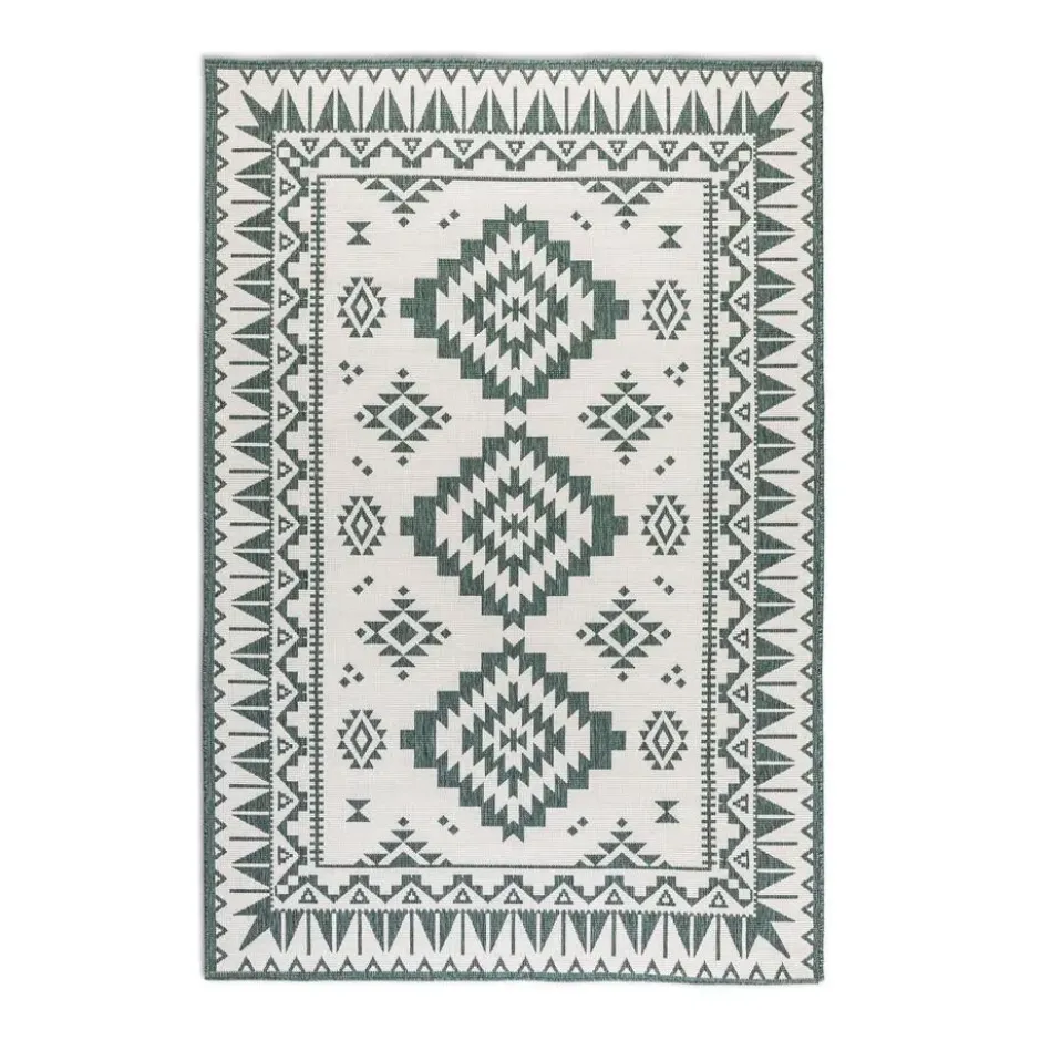 Elle Decoration Buitenkleed Gemini Dubbelzijdig Groen - 160x230 CM