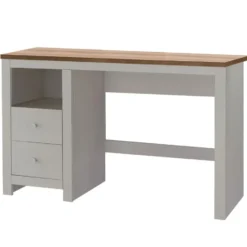 Emerald - Bureau 2-deurs in crème eiken spaanplaat