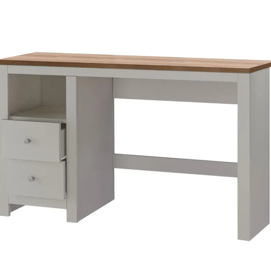 Emerald - Bureau 2-deurs in crème eiken spaanplaat
