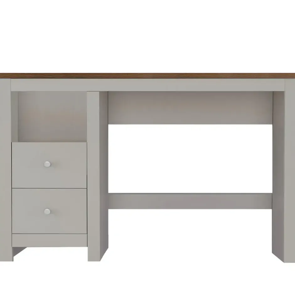 Emerald - Bureau 2-deurs in crème eiken spaanplaat
