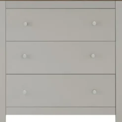 Emerald - Commode met 3 laden in eiken spaanplaat crème