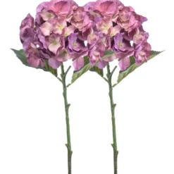 Emerald Kunstbloem hortensia tak - 50 cm - lila paars - hydrangea